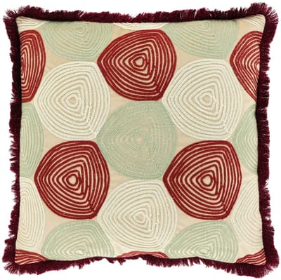 Unique Living Sierkussen Sem - Textiel - Bordeaux - 45x45 cm (BxD) - Dessin 2