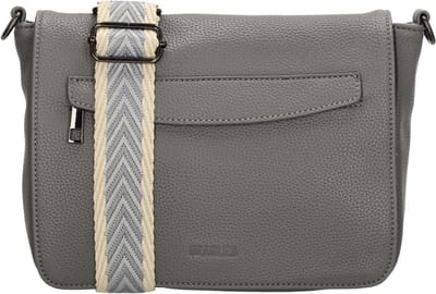 Beagles Las Palmas Schoudertas - Crossbody - Overslag - Ritsvakken - Praktisch - Grijs