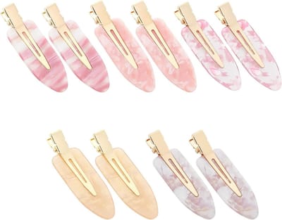 10 Stuks Geen Buigen Haarclips - Acryl Haren Klemmen voor Salon, Hairstyling en Make-up voor Vrouwen en Meisjes