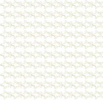 Dailygoods- Paperclips Gouden Set 100 Stuks - Bladwijzers - Documenten Organiseren - Lichtgewicht - Draagbaar - Opbergdoos