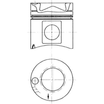 Reparatieset, zuiger/cilinderbus KOLBENSCHMIDT 93171960