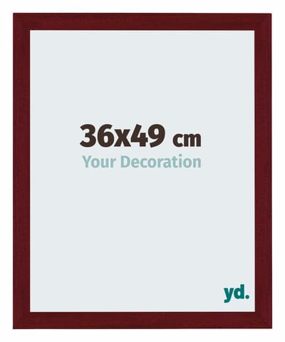 Your Decoration - Puzzellijst 36x49 cm - Wijnrood Geveegd - Puzzellijst 500-1000 stukjes - MDF Fotolijst - Mura