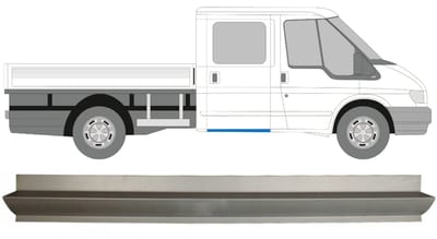 Reparatie dorpel voor Ford Transit 2000-2013 / Links = Rechts (symmetrisch)
