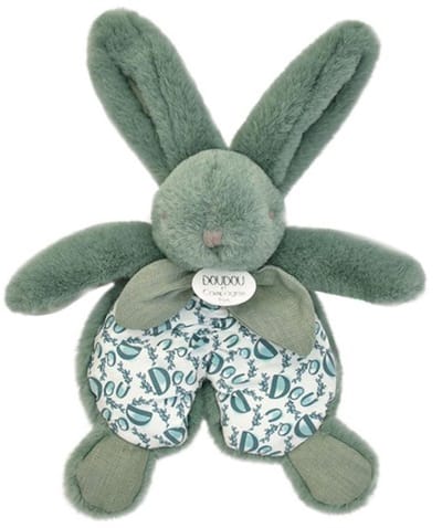 Doudou et Compagnie Lapin - Knuffeldoekje Konijn Saliegroen - Cadeau