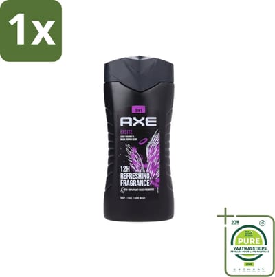 1 x AXE – Douchegel – Excite – 250 ml - Douchegel - Frisheid - Geur - Mannelijke Geur - Axe Excite
