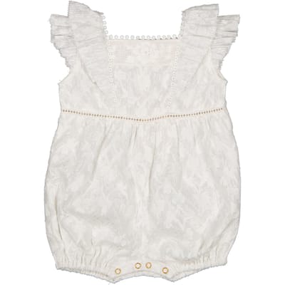 Louise Misha Jumpsuits Julia White Size: 6M | Infant bodysuit Outlet | Unisex | Wit