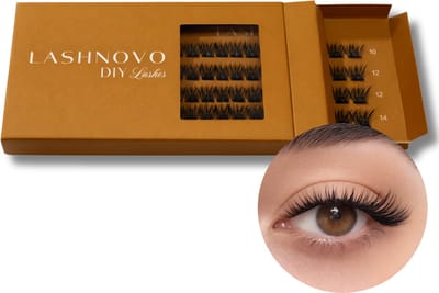 Lashnovo - Viola - DIY Cluster Lashes - 10 & 12 & 14 mm - Wimperextensions - Nepwimpers - Wimpers
