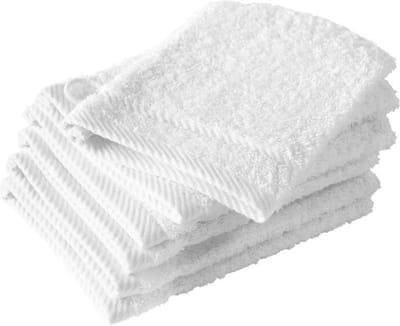 De Witte Lietaer Washandjes Helene Wit 15 x 21 cm - 6 stuks - Katoen