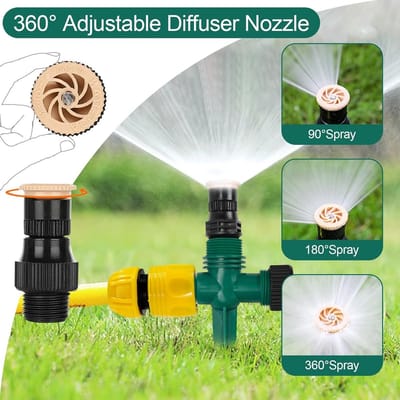 4 Stuks 360 Graden Draaibaar Water Spray Systeem, Verstelbare Automatische Tuinsproeier voor Tuin, Gazon, Planten en Bloemen