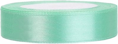 PartyDeco - Satijn lint mint 12mm/rol 25m