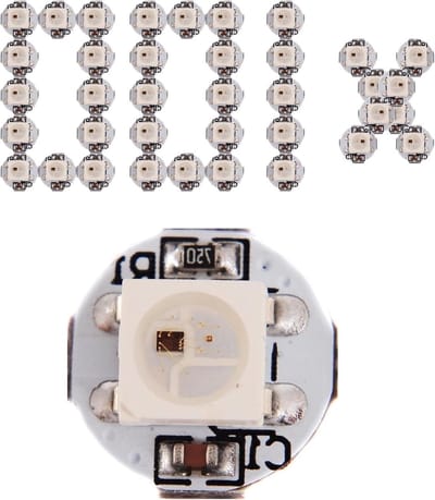 ECO RGB 5050 LED Chips met PCB Heat Sink en Alloy Draden, 10mm x 3mm, Verpakking van 100 Stuks voor Creatieve Verlichting
