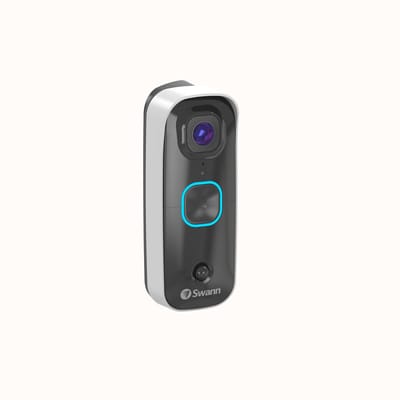 Swann 30° Angled Wedge – montageslede voor Buddy/EVO Video Deurbel – zwart – model SOIFI‑WEDGE30