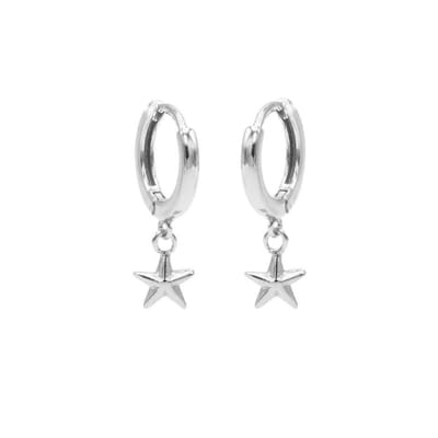 Karma - Hinged Hoops Symbols Polestar Silver M2873hin