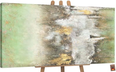 Canvas schilderij groot handgeschilderd stille haven II haven maritiem – YS-Art Gallery – Luxe wanddecoratie voor woonkamer – Modern schilderij voor slaapkamer en hal