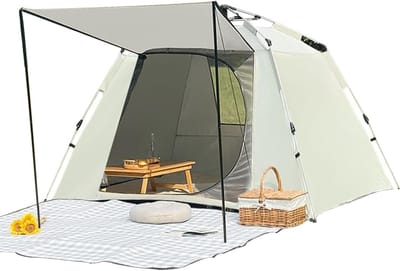 Kampeer Buiten Tent - Snelle Opzet Tent - Outdoor Avontuur - Waterdicht UV Beschermend - 215x160x135cm - Groen