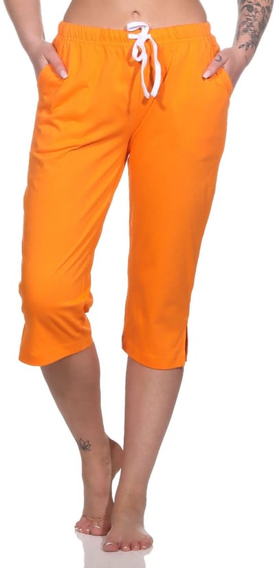 Dames pyjama Capri broek 3/4 lengte - Mix & Match in effen kleuren - perfect te combineren