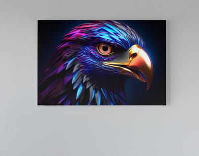 Canvas Schilderij - Roofvogel - Adelaar - 60x40x2 cm
