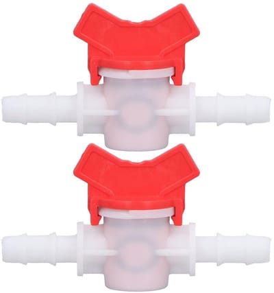2 Stuks Plastic Waterafsluiter 10mm - Regulator en Stopkraan Accessoire Set voor Waterbeheer