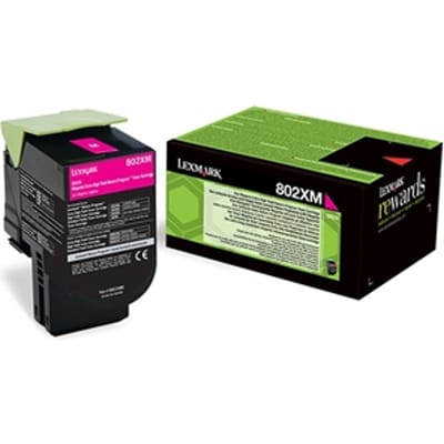 Lexmark 80C2XM0 nr. 802XM toner cartridge magenta extra hoge capaciteit (origineel)