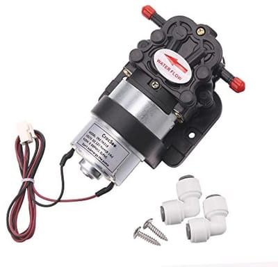 Zelfaanzuigende membraanpomp DC 12 V - 1,3 LPM, 30 PSI, 2 Meter Zuigkracht voor Ijsmachines, Koffiezetapparaten en Waterdispenser