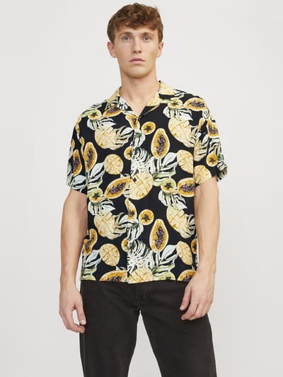 JACK&JONES JORLUKE TAMPA AOP SHIRT SS SN Heren Overhemd - Maat M