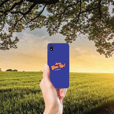 Xiaomi Redmi 7A Siliconen hoesje met naam Never Give Up