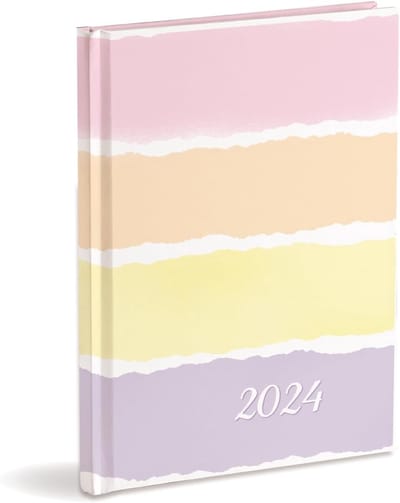 Weekplanner - Multikleur - 17 x 24 cm - Hardcover - Voor organisatie in 2024