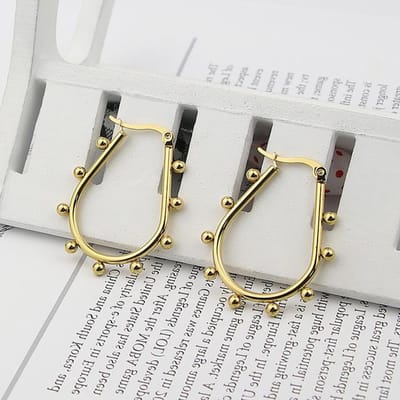 Populaire sieraden van hoge kwaliteit vierkante oorbellen voor kinderliefdescadeaus voor damesfeestjes goud