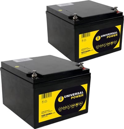 Universal Power Vervangende Accu Voor Freerider FR 168-4P2 Rolstoel 24V 2 X 12V 25Ah