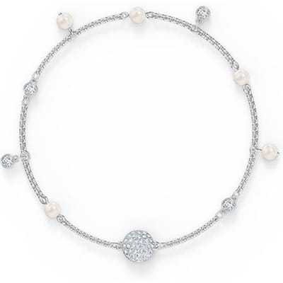 Swarovski Remix Collectie Sweet Rhodium-Plated Armband Damesarmbanden Wit-Goud-Plated 5572076+5560661+5572078 Box (Random Color),L(5572078) white