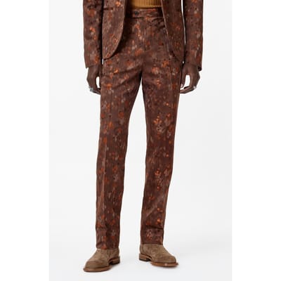 John Varvatos Duncan Pants - Extended Waist Band Pants Hazelnut Maat: 54 | Tailored Broeken Outlet | Heren | Bruin