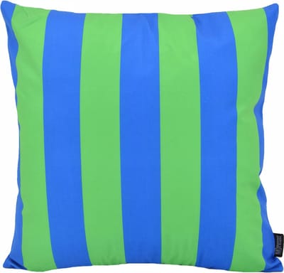Streep Blauw/Groen Kussenhoes | 45 x 45 cm | Katoen/Polyester