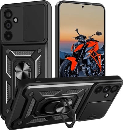 Backcover - Armor hoesje met Camerabescherming - Geschikt voor Samsung A57 - Zwart