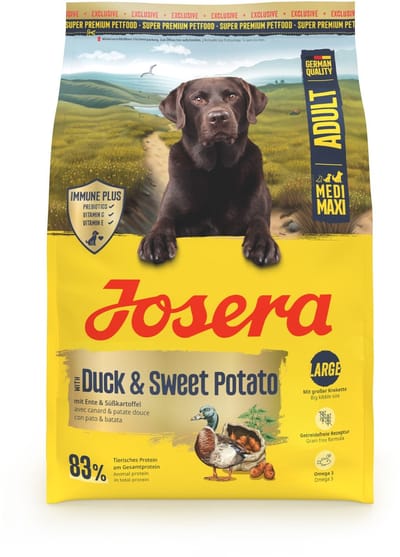 3 kg Josera medium maxi adult duck & sweet potato hondenvoer
