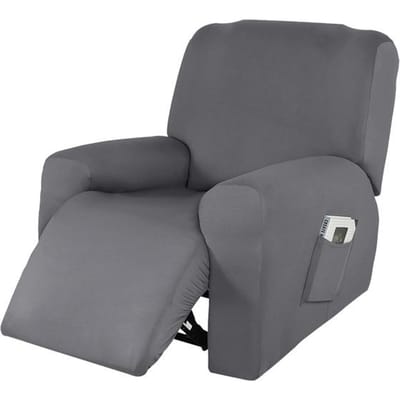 zomer Ligstoel Bank Meubelhoes Stretch Ligstoelen Hoes Voor Woonkamer Ruimte Lazy Boy Relax Fauteuil Hoes Beschermhoes 1 Seater grijs