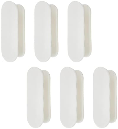 Dailygoods- Balkondeurgreep 6 Stuks - Zelfklevende Deurgrepen - Kunststof Handgrepen - Kastdeurgrepen - Duurzaam - Afmetingen 9 x 3,2 x 2 cm - Handgreep