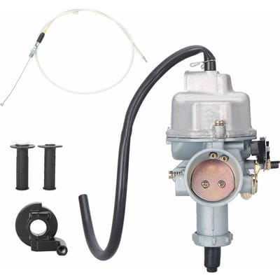 Carburateur met Stuur Gaskabel Aluminiumlegering Carb Kit Accessoire voor XR100R gray
