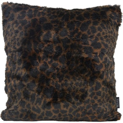 Fluffy Luipaard Bruin Kussenhoes | 45 x 45 cm | Polyester / Imitatiebont