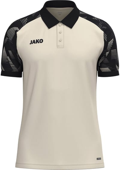 Jako Sonic Polo Kinderen - Off White / Zwart | Maat: 140