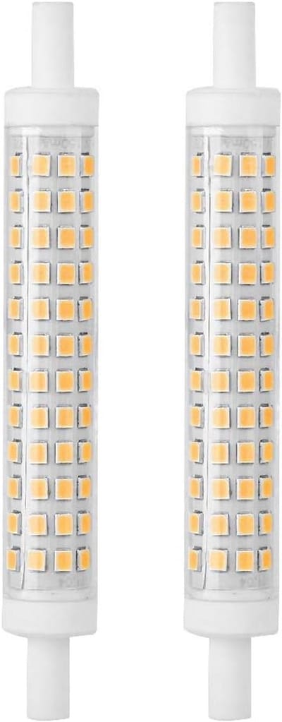 Set van 2 LED Lampen R7s 10W Vervanging Halogeen (Warm Wit) 1100LM