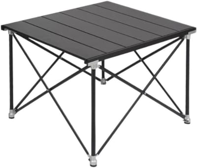 Kampeer Tafel - Klaptafel Outdoor - Buiten Koken - In Hoogte Verstelbaar - 50x64x70cm - Zwart