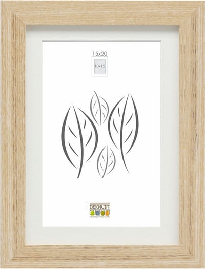 Deknudt Frames fotolijst - naturel - passe-partout - 10x15 / 15x20 cm