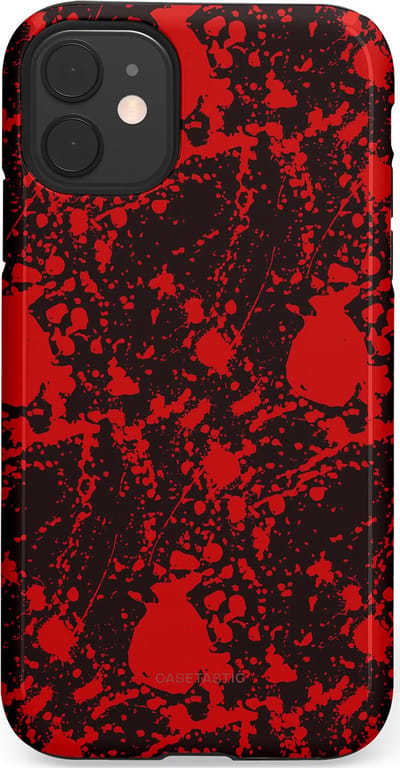 Casetastic Hoesje Geschikt voor Apple iPhone 11 - Stijlvolle Beschermende Duo-layer Case - In de schaduw van bloed