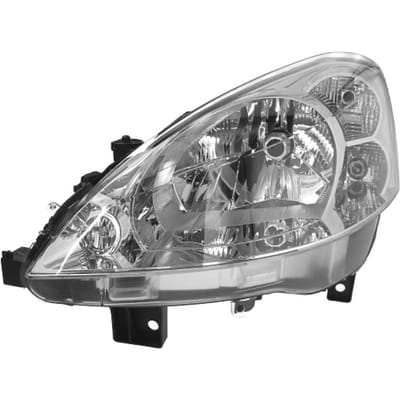 VanWezel 4052961 - Phare gauche avec clignotant pour Peugeot Partner de 2008 à 2018