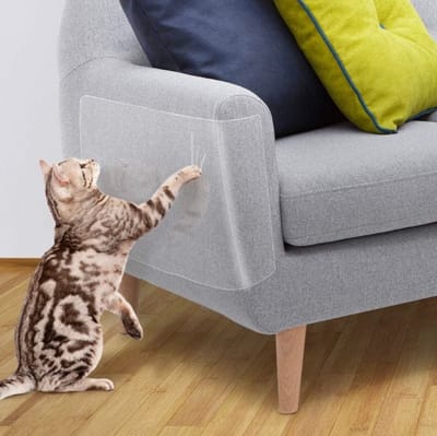 8 XXL Vellen - Anti Krab Meubelbescherming - Bank Beschermer Tegen krabschade - Voor katten en honden - Anti krab Nagels - LOUZIR
