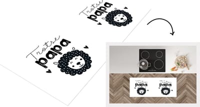 Keukenloper - Loper keuken - papa - Spreuken - Quotes - Papa - 120x50 cm - Keukenloper vinyl