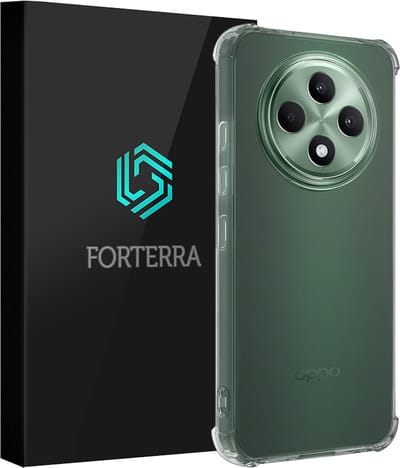 Hoesje Geschikt voor Oppo Reno 12 F - Sterk & Shockproof - Siliconen Shock Case - Hoes Cover - Transparant