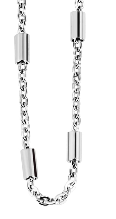 AKZENT Akzent damesketting als schakelketting met decoratieve elementen
