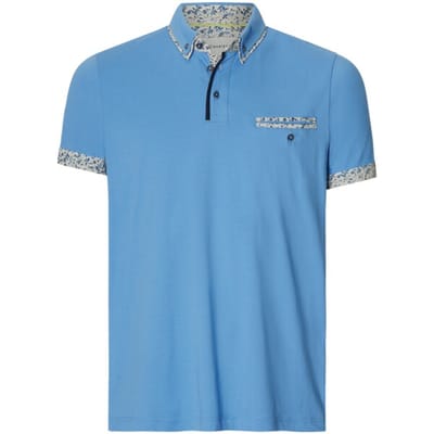 Babista herren Poloshirt - 48/50 - blauw - Plus Size
