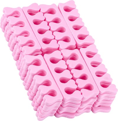 YUBBI 50 Stuks Teen en Vinger Spreiders - Manicure - Pedicure - EVA Foam - Roze